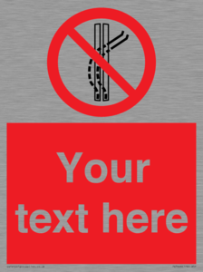 Custom prohibition Do not leave the tow track